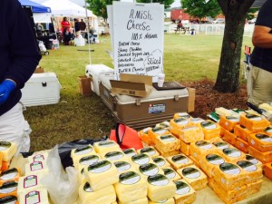 selection of Amish cheeses