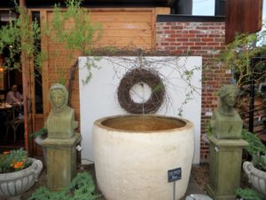 Fountain in the courtyard.