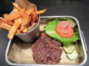 John's City Diner burger and bucket of hot, homemade French fries.