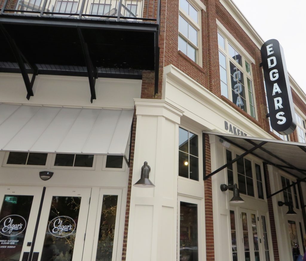 Exterior of Edgar's on a prominent corner in Providence.