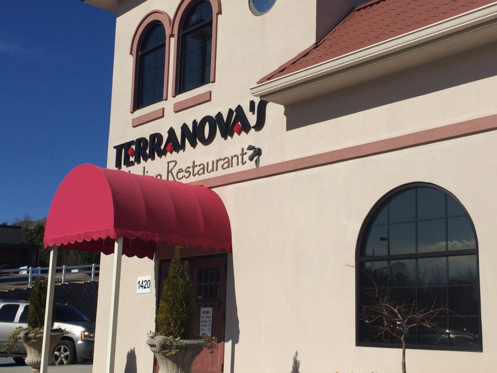 Terranova's exterior on a bright, sunny day.