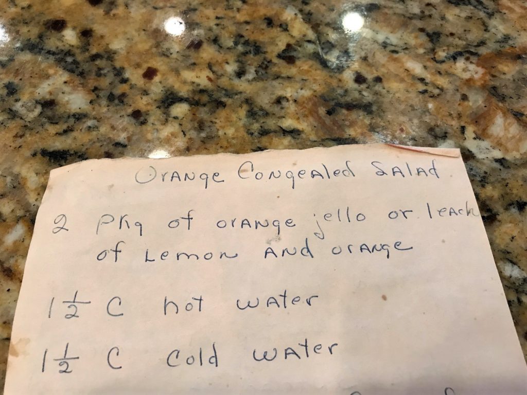 The very top of the recipe I found. For the time being, I believe I'll keep the entire recipe "in the family." Hope you don't mind. 